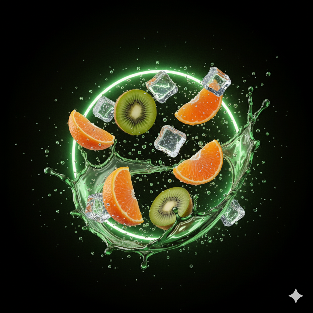 VapSolo Quads sabor Tangerine Ice Kiwi – vaper desechable con muchas caladas y sabores vaper cítricos